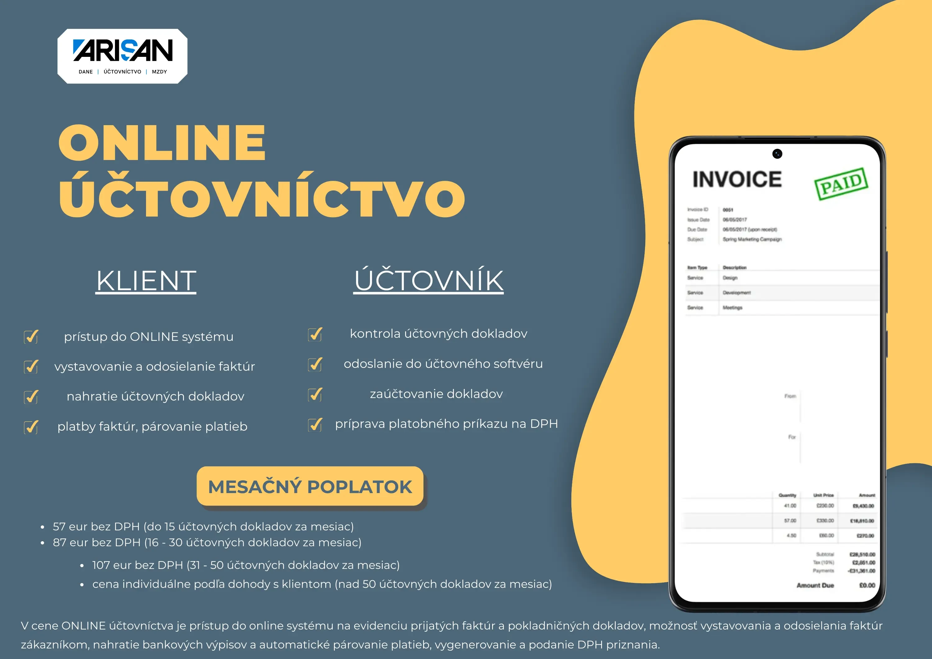 ARISAN online uctovnictvo
